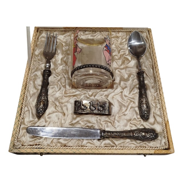 Antique Silver Set of Cutlery, 1800s, Set of 6 For Sale