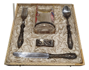 Antique Silver Set of Cutlery, 1800s, Set of 6