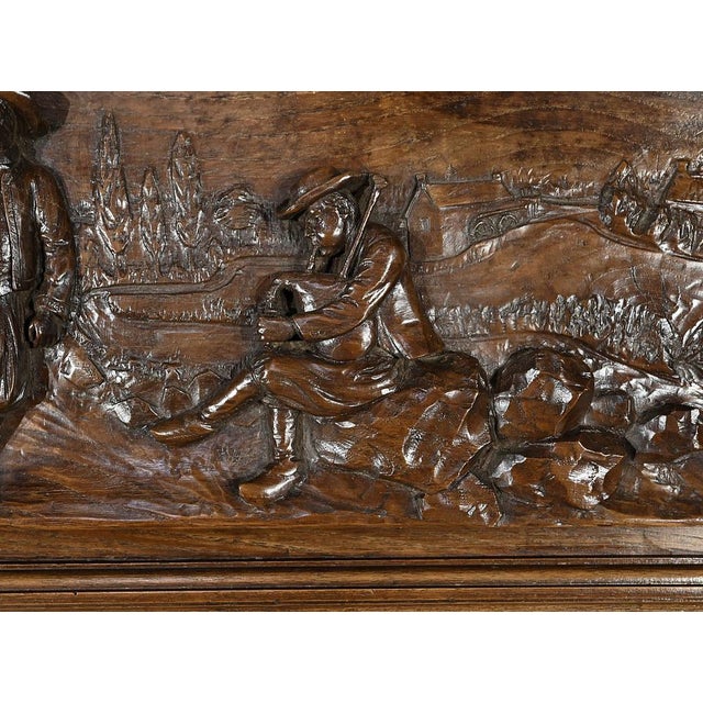 Early 20th Century Regional Oak Mirror For Sale - Image 6 of 18