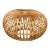 Franco Albini Style Rattan Ottoman in Lobster Pot Design For Sale