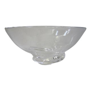 Vintage Steuben Snake Spiral Bowl, Signed For Sale