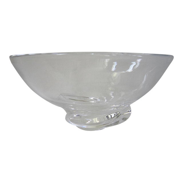 Vintage Steuben Snake Spiral Bowl, Signed For Sale