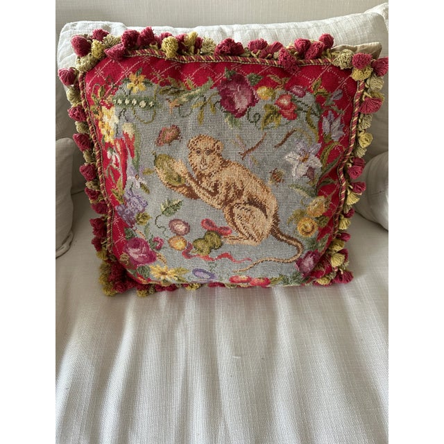 Vintage Whimsical Monkey Pillows For Sale In Detroit - Image 6 of 8