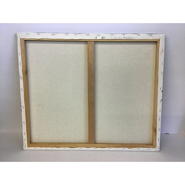 This beautiful acrylic painting is a one of a kind. It is signed by the artist . It has stunning colors of purple, green...