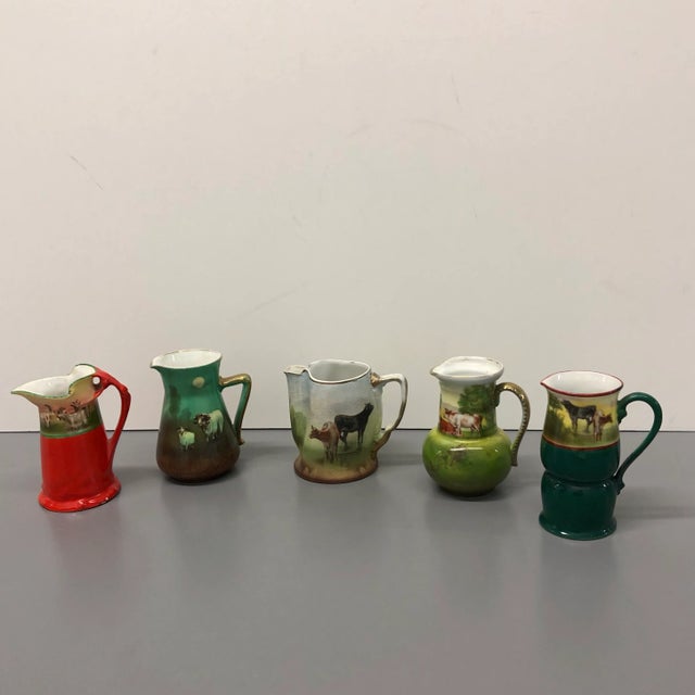 Collection of Hand-Painted Mini Jugs From Bavaria - Lot of 5 For Sale - Image 9 of 9