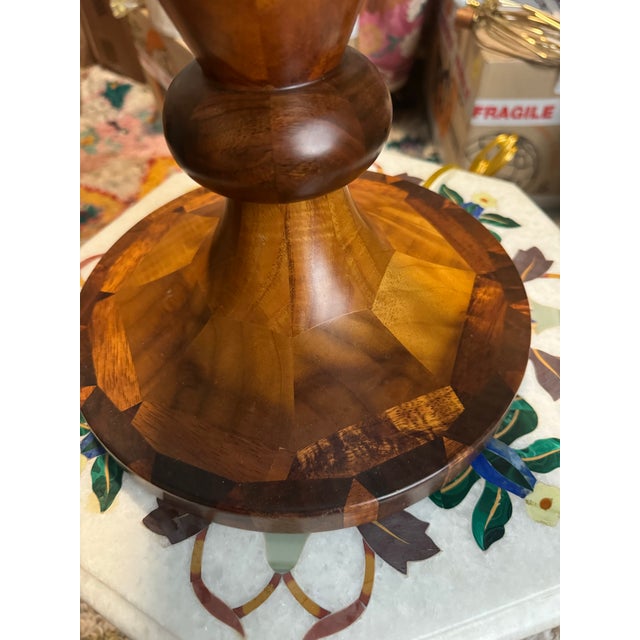 1980s 1980s Wooden Lamp For Sale - Image 5 of 10