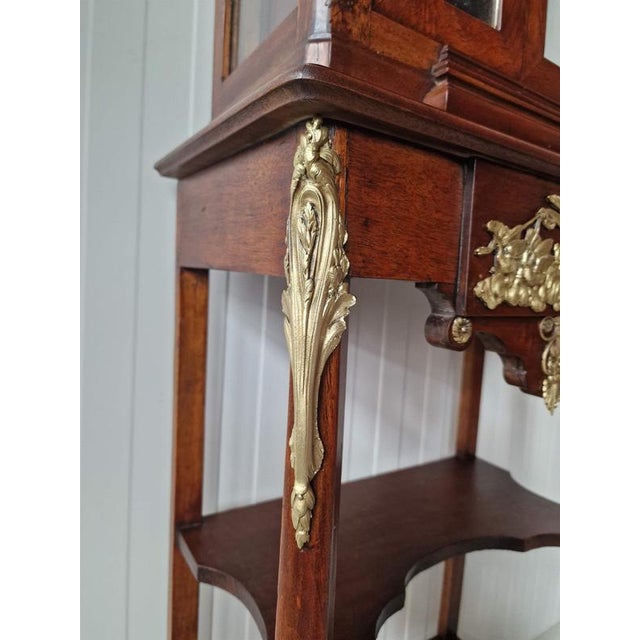 Antique Display Case with Bronze Elements For Sale - Image 6 of 10