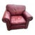 Early 21st Century Legacy Leather Wide Chair With Rolled Arms and Nail Head Trim For Sale