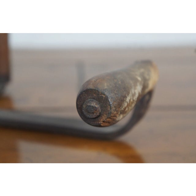 19th Century Silage Knife Hay Cutter 2 Handle Primitive Rustic Farmhouse Tool For Sale - Image 6 of 12