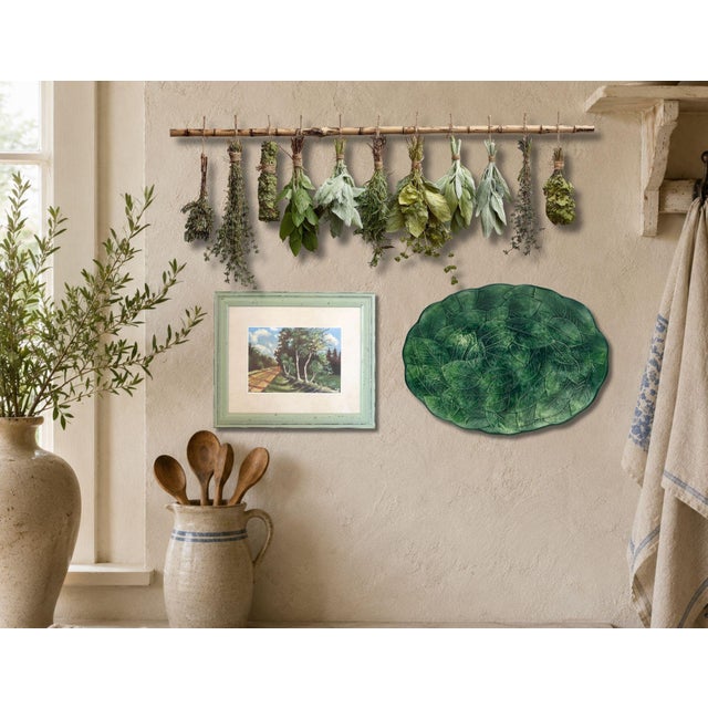 French Country Vintage French Countryside Painting For Sale - Image 3 of 3