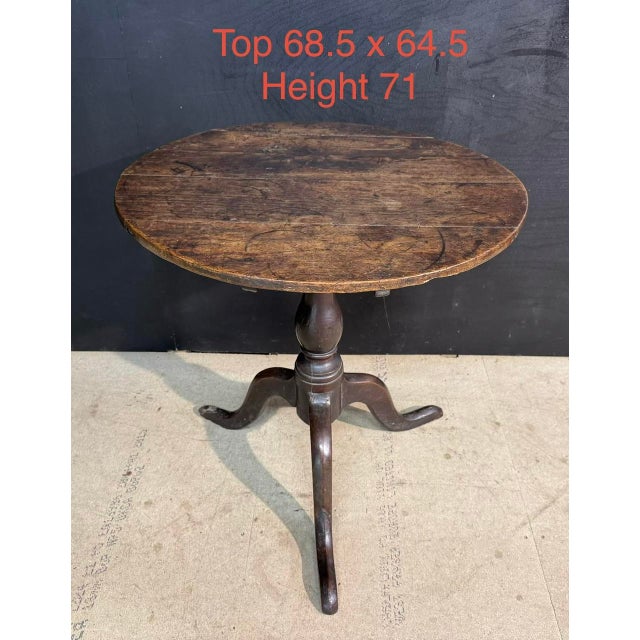 Early 19th Century Georgian Oak Tilt Top Table, 1800 For Sale - Image 5 of 9