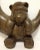 1930s Santa Bear in Moon Hand Carved Wood For Sale - Image 5 of 9
