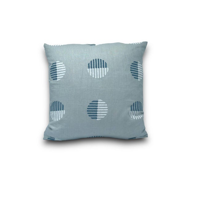 A soft yet contemporary design, Ando Hand-Block Print in chambray features a unique geometric pattern composed of bisected...