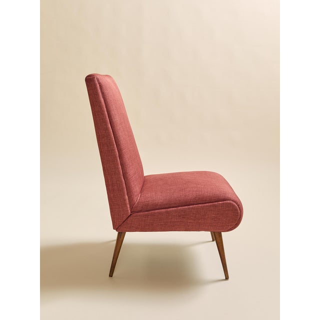 The Vintage 1950s Slipper Chairs For Sale - Image 4 of 10