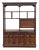 Vintage Freestanding Wall Unit – Wooden Room Divider, Storage Shelf, Antique Display Cabinet, Multi-Function Bookcase For Sale
