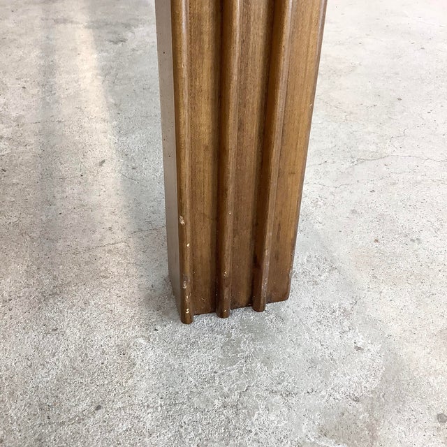 Wood Vintage Regency Square Coffee Table For Sale - Image 7 of 12