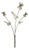 Vintage Italian Handmade Genuine Silver Orchid Branch Long Miniature, 1950s For Sale
