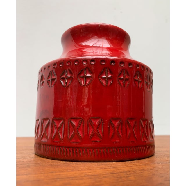 Mid-Century Italian Red Pottery Vase by Aldo Londi for Bitossi, 1960s For Sale - Image 6 of 18