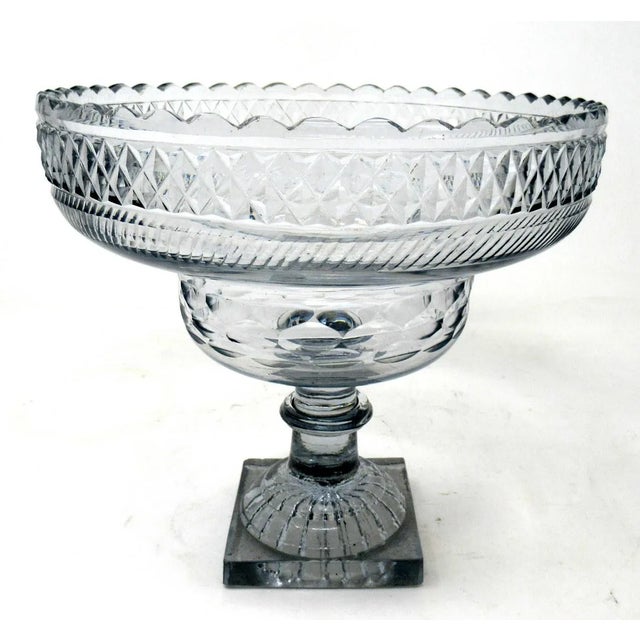 Waterford Crystal Antique Irish Tipperary Waterford Glass Cut Crystal Georgian Centerpiece Bowl For Sale - Image 4 of 13