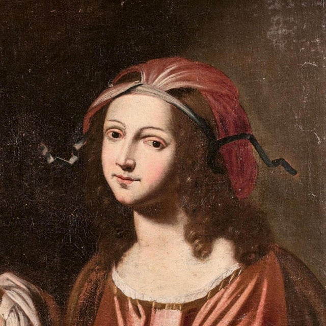 Italian School Artist, Allegory of Winter, 17th Century, Oil on Canvas For Sale - Image 4 of 8