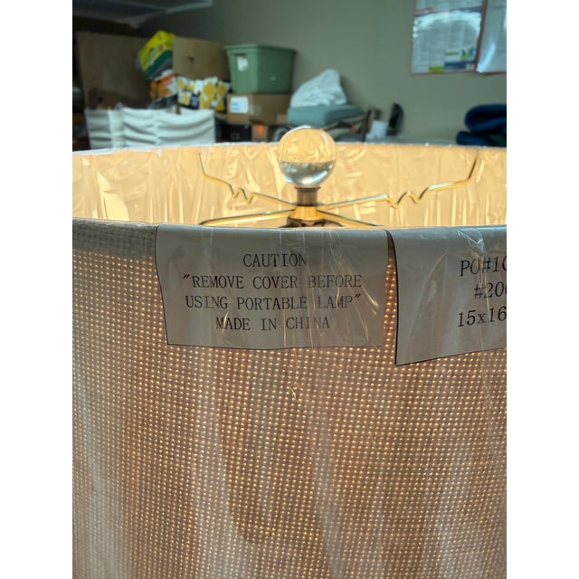 Glass Pottery Barn Marston Crystal Floor Lamp For Sale - Image 7 of 12