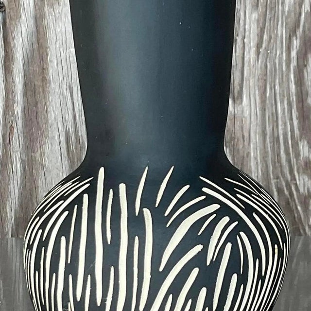 Early 21st Century Vintage Contemporary Signed Studio Pottery Vase For Sale - Image 5 of 13