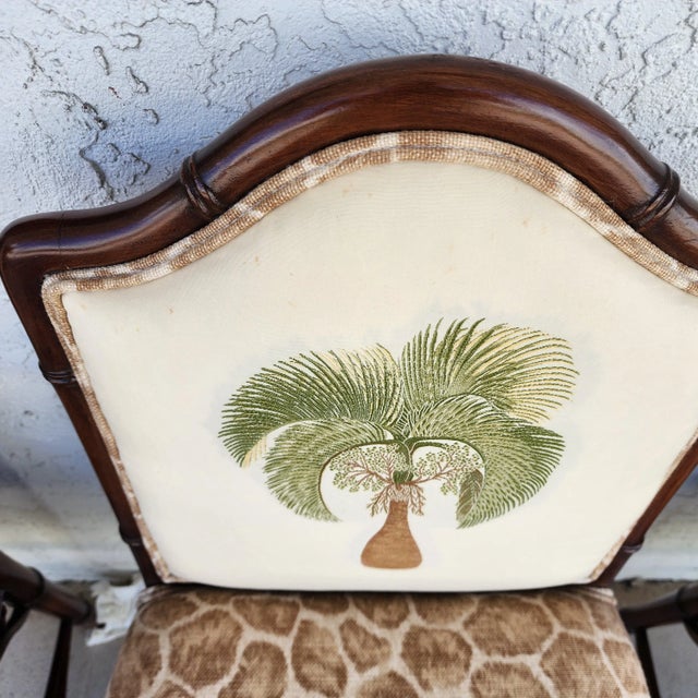 Vintage Chinese Chippendale Dining Chairs Bamboo Set of 8 For Sale - Image 13 of 18