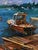 Oil Painting Old Wooden Pier Leading Into the Sea Yuriy Suprunchuk For Sale - Image 6 of 9