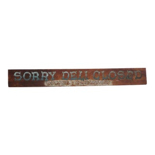 Early 20th Century Folky Original Painted Trade Sign For Sale