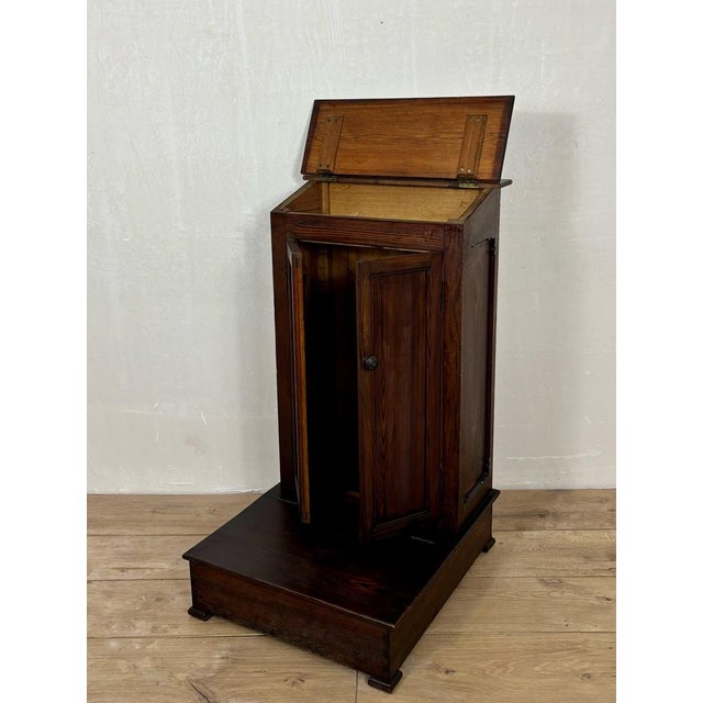 1920s Prayer Pedestal in Pine, 1920s For Sale - Image 5 of 13