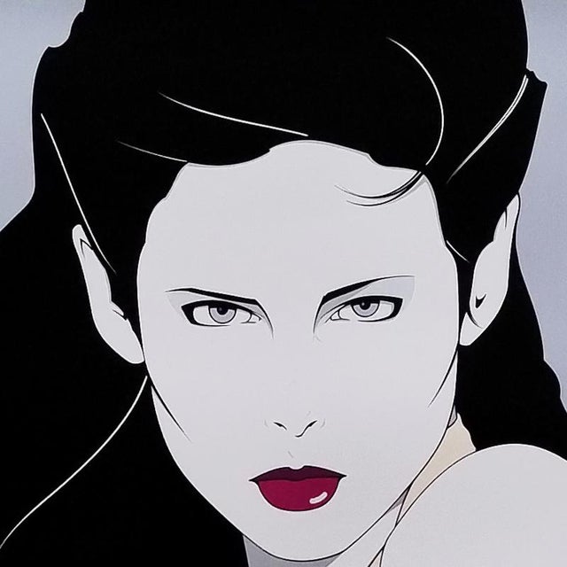 1980s Original rare gorgeous Patrick Nagel "The Book" Lithograph. Signature printed. Copyright 1981 Mirage Publishing Inc....