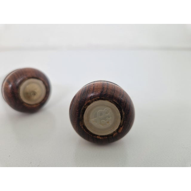 Rosewood Salt & Pepper Shakers from A&b Lundtofte, 1960s, Set of 2 For Sale - Image 4 of 5