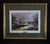Gold Thomas Kinkade Morning Dogwood Framed Matted Art Print Vintage Garden Gazebo For Sale - Image 8 of 15