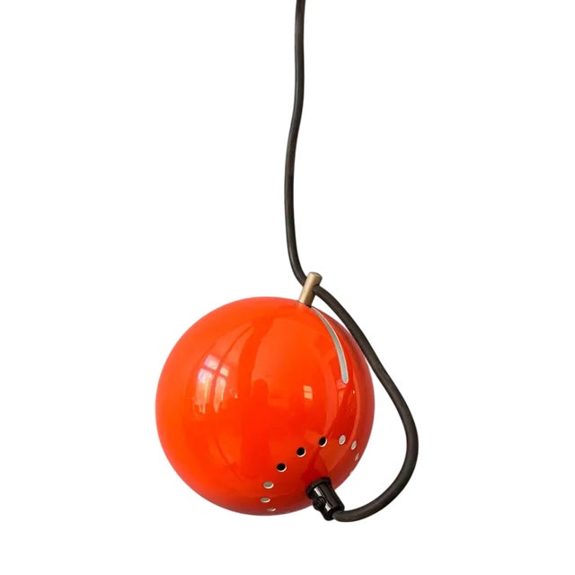 Small Red Adjustable Eyeball Pendant Lamp from Artimeta For Sale