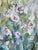 Textile Floral Oil Painting Titled "From the Garden" by Nordic Artist Bente Bjerregaard For Sale - Image 7 of 17
