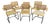 Vintage Set of 6 Marcel Breuer Cesca Style Cane & Tubular Chrome Chairs For Sale