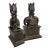 1920's Art Deco Style Antique Elephant Bookends and Candleholders For Sale