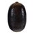 Artisan Large Honeycomb-Textured Ceramic Vase in Deep Brown and Black Glaze For Sale - Image 13 of 18