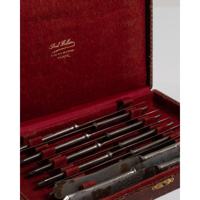 Traditional 1910s Belgium Chocolate Metal Serving Utensil For Sale - Image 3 of 15