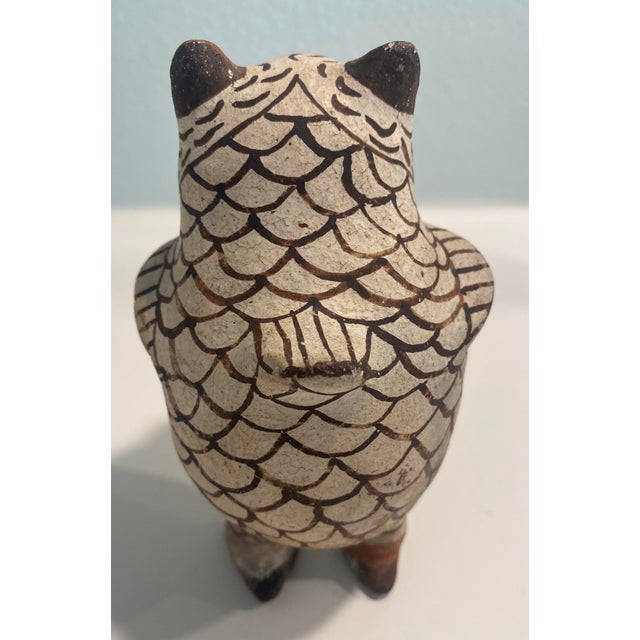 Nellie Bica Vintage Pottery Owl For Sale - Image 4 of 5