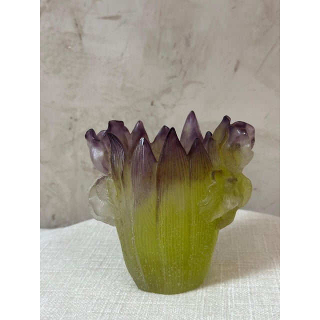 Glass Paste Vase by Jean Daum for Daum, 2010s For Sale - Image 17 of 17