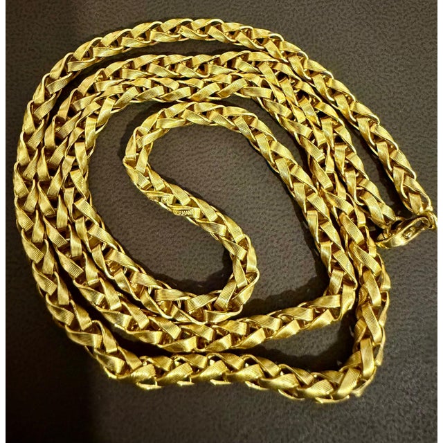 Gold 18 Karat Yellow Gold 84.7 Gm Chain, 5 Mm Wide Necklace, 28 " Long For Sale - Image 8 of 8