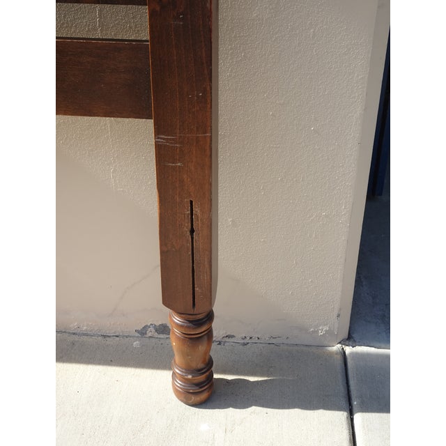 Bed Frame - Vintage Victorian Style Poster Bed Full Headboard Footboard & Rails For Sale - Image 10 of 13