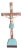 Pre-War Wooden Standing Crucifix, 1890s For Sale
