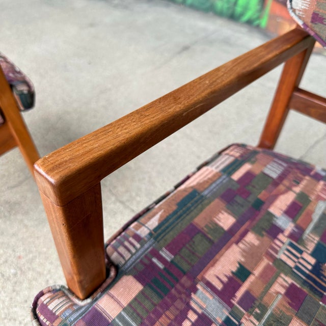 Pair of George Nelson Walnut Arm Chairs For Sale - Image 12 of 12