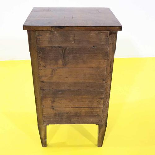 Empire Nightstand in Wood with Door and Drawer For Sale - Image 11 of 12