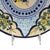 Hand-Painted Floral Mexican Talavera-Style Plate in Yellow & Blue, 11.25" For Sale - Image 16 of 16