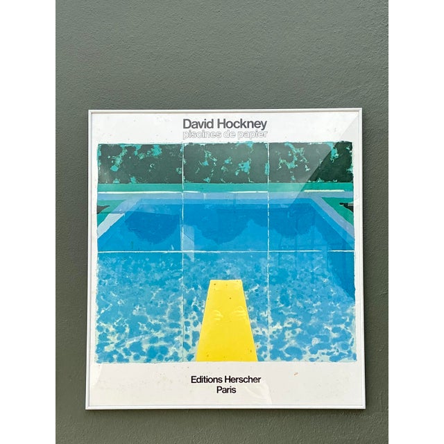 Vintage David Hockney Gallery Show Poster For Sale In West Palm - Image 6 of 12