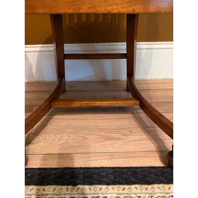 Early 1900s Antique W. H. Gunlocke Co. Solid Oak Stationary Banker's Chair For Sale - Image 12 of 14