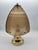 Mid-Century Modern Vintage Star Light Brass Petal Table Lamp with Tinted Glass Shades, 1970s For Sale - Image 3 of 9